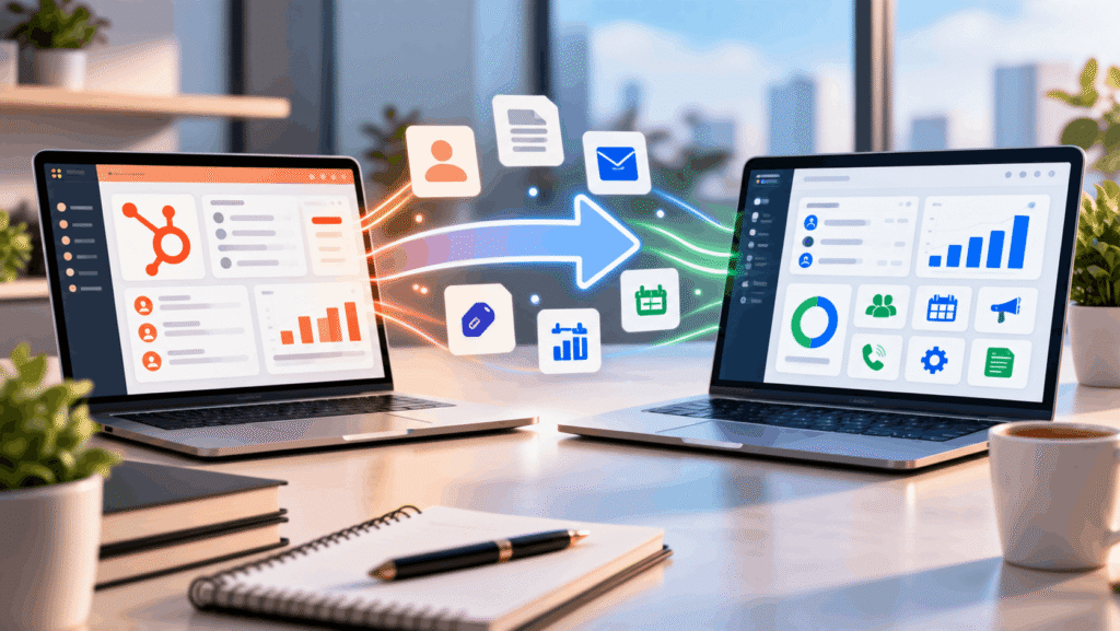 CRM data transfer between business platforms for sales growth