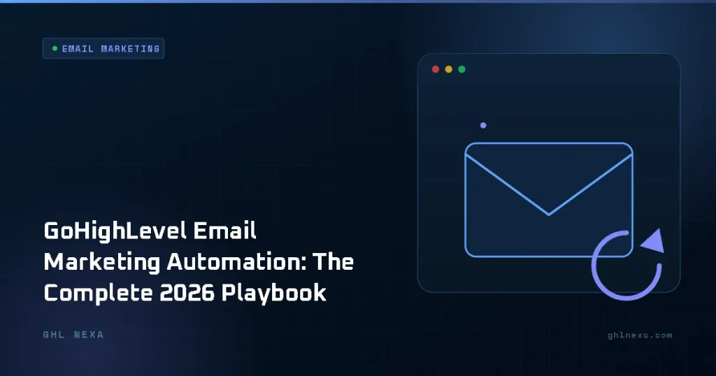 GoHighLevel Email Marketing Automation: The Complete 2026 Playbook – Email Marketing illustration by GHL Nexa