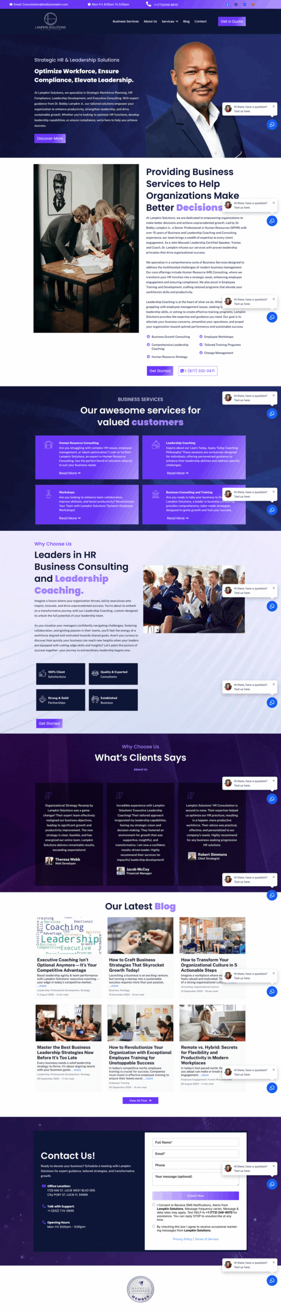 Lampkin Solutions – Strategic HR, Leadership & Business Consulting Website