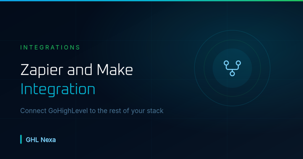 GoHighLevel Zapier and Make Integration Guide (2026) — GHL Nexa guide